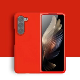 RUBBER Védőburkolat Samsung Galaxy Z Fold6 készülékhez 5G piros