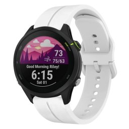 SILICONE Cserélhető szíj Garmin Forerunner 255 Music fehérhez