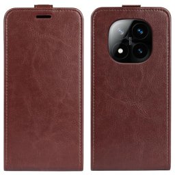 Bőrtok Xiaomi Redmi Note 14 Pro+ 5G készülékhez, barna