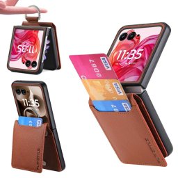 CARD Tok kártyatartóval Motorola Razr 60 Ultra barna