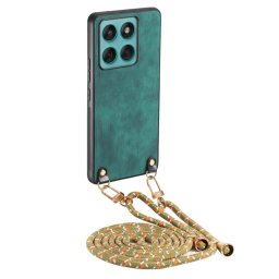 VINTAGE ROPE Zsinóros tok Motorola Edge 60 / Edge 60 Fusion zöld