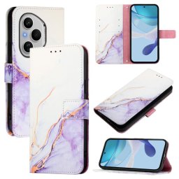 ART MARBLE Pénztárca tok Honor 400 Pro 5G WHITE PURPLE