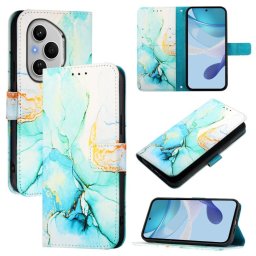 ART MARBLE Pénztárca tok Honor 400 Pro 5G GREEN telefonhoz