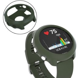TPU HALF COVER Védőtok Garmin Forerunner 645 készülékhez, sötétzöld