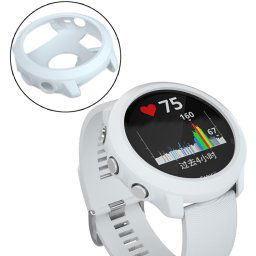 TPU HALF COVER Védőtok Garmin Forerunner 645 készülékhez, fehér