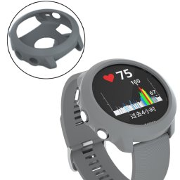 TPU HALF COVER Védőtok Garmin Forerunner 645 készülékhez, szürke