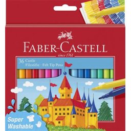 FABER-CASTELL Filctoll készlet, FABER-CASTELL, 36 különböző szín "Castle"
