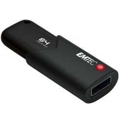 EMTEC Pendrive, 64GB, USB 3.2, titkosított, EMTEC "B120 Click Secure"