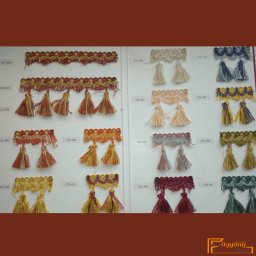 (13 szín) Díszitő szalag. Organza szalagos paszomány (Bojt nélküli) 9689-400 Bézs