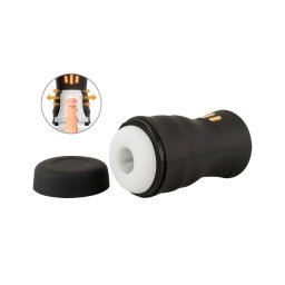 You2Toys Gyro - forgó, rezgő maszturbátor férfiaknak (fekete)