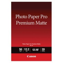 Canon fotópapír prémium matt, PM-101, fotópapír, matt, 8657B007, fehér, A3 , 13x19", 210 g/m2, 20 db, tintasugaras fotópapír