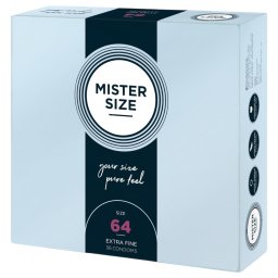 Mister Size vékony óvszer - 64 mm (36 db)