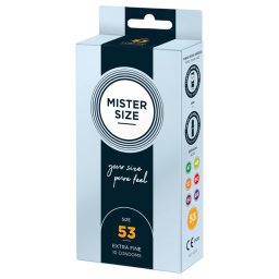 Mister Size vékony óvszer - 53 mm (10 db)