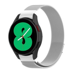 MILANESE fém szíj Samsung Galaxy Watch 5 (40mm / 44mm) 5 Pro 45mm ezüst
