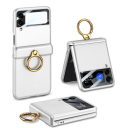 GKK LARA Védőburkolat Samsung Galaxy Z Flip 3 5G ezüst