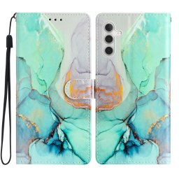 ART Wallet tok Samsung Galaxy A35 5G GREEN MARBLE telefonhoz