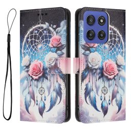 ART Pénztárca tok Motorola Edge 60 / Edge 60 Fusion WILDFLOWER készülékhez