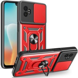 RING CAMERA Védőtok tartóval Samsung Galaxy Xcover 7 Pro piros színben