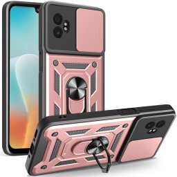 RING CAMERA Védőtok tartóval Samsung Galaxy Xcover 7 Pro rózsaszín