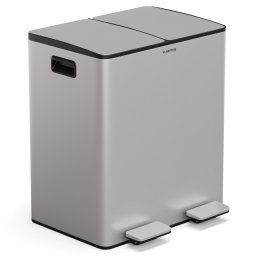 Klarstein EcoVista, hulladékgyűjtő komposztálóval, 40 l + 3 l/tároló + komposztáló, Soft-Close (KG28-40L-ss)
