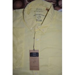 Eterna regular fit sárga rövid ujjú férfi ing, 41/42