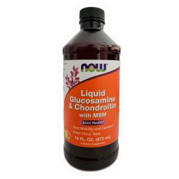 NOW Foods Glucosamine, Chondroitin és MSM Ízületvédő Folyadék, 473 ml