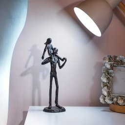 Vidám Apa-Lánya Figura dekor