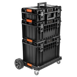 NEO TOOLS Rakásolható szerszámosláda, szerszámláda szett, System I., (84-255 + 84-256 + 82-257 + 82-258) 84-259
