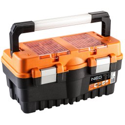 NEO TOOLS Szerszámosláda, szerszámláda 18", 460x255x240mm, 2 szortimenter 84-102
