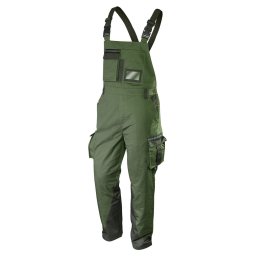 NEO TOOLS Kantáros munkanadrág olíva, 60% pamut, 40% polyester, 255 g/m2, S 81-242-S