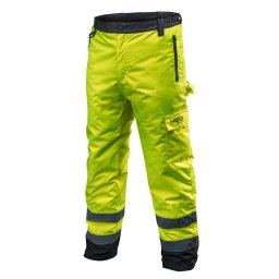 NEO TOOLS Láthatósági Softshell Munkásnadrág, citromsárga, L 81-760-L