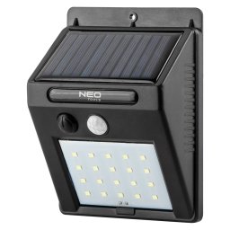NEO TOOLS Napelemes fali reflektor 20 SMD LED 200lum, mozgásérzékelő 99-055