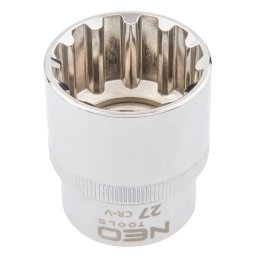 NEO TOOLS Dugókulcs 27mm, 1/2", SPLINE 25 év garanciával 08-597