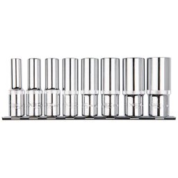 NEO TOOLS Dugókulcskészlet 8db 1/2" hosszú SPLINE 25 év garanciával 08-650
