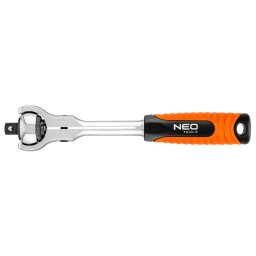 NEO TOOLS Racsnis kulcs 1/2", forgófejes 360°, 72 fog 25 év garanciával 08-546