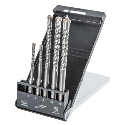 GRAPHITE Betonfúró készlet SDS PLUS 5, 6 x110mm + 8, 10, 12 x160mm, 4 élű, 5db 57H572