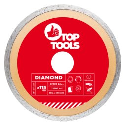 Top Tools Gyémánt vágókorong 115mm vizes 61H355