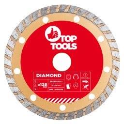 Top Tools Gyémánt vágókorong 125mm turbo 61H345