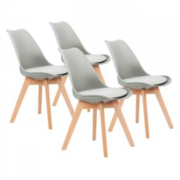 Kényelmes szürke étkezőszék párnával, modern design - ModernHome