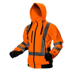 NEO TOOLS Láthatósági Munkavédelmi kabát, narancssárga, kapucnival, L 81-746-L