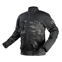 NEO TOOLS Terepmintás Munkavédelmi kabát CAMO URBAN, 60% pamut, 37% poliészter, 3% elasztán, L 81-212-L