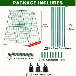 Állítható kerti kerítés a kúszó növények számára