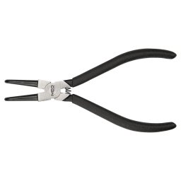 NEO TOOLS Zégergyűrű fogó 145mm, belső, hajlított, CrMo, 10 - 25mm, csúcs diameter 1,5 - 2,0mm 25 év garanciával 01-092