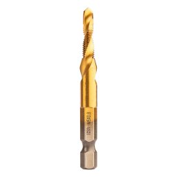 NEO TOOLS Gépi menetfúró, 2az1ben előfúró éllel, HSS-Titán, M5X0,8mm, hatszög szárral 08-952