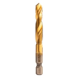 NEO TOOLS Gépi menetfúró, 2az1ben előfúró éllel, HSS-Titán, M8X1,25mm, hatszög szárral 08-954
