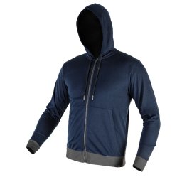 NEO TOOLS Munkavédelmi pulóver kapucnival COMFORT, sötétkék, 60% poliészter 40% műselyem, XL 81-513-XL