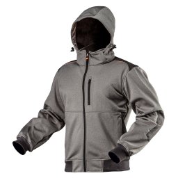 NEO TOOLS Softshell Munkavédelmi kabát, levehető kapucnival, L 81-551-L