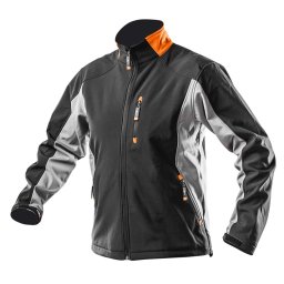 NEO TOOLS Softshell Munkavédelmi kabát, Víz- és szélálló, L/52 Vízálló (5000mm), szellőztető szelepek (3000mpv), L 81-550-L