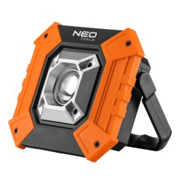 NEO TOOLS Reflektor, talpas, elemes 3xAA, COB LED 750lum, powerbank funkció, 10W 99-038