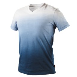 NEO TOOLS Munkavédelmi póló, kék árnyékmintás, DENIM, 100% pamut, 180g/m2, L 81-602-L